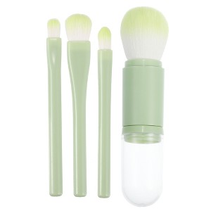 Unique Bargains Travel Blending Foundation Concealer Blusher Makeup Brush 13.5x2.7cm 1 Set - 1 of 4