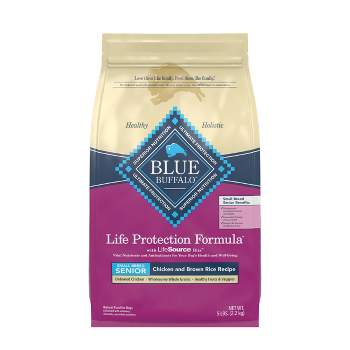 Blue Buffalo Life Protection Formula Natural Senior Small Breed Dry Dog Food with Chicken and Brown Rice