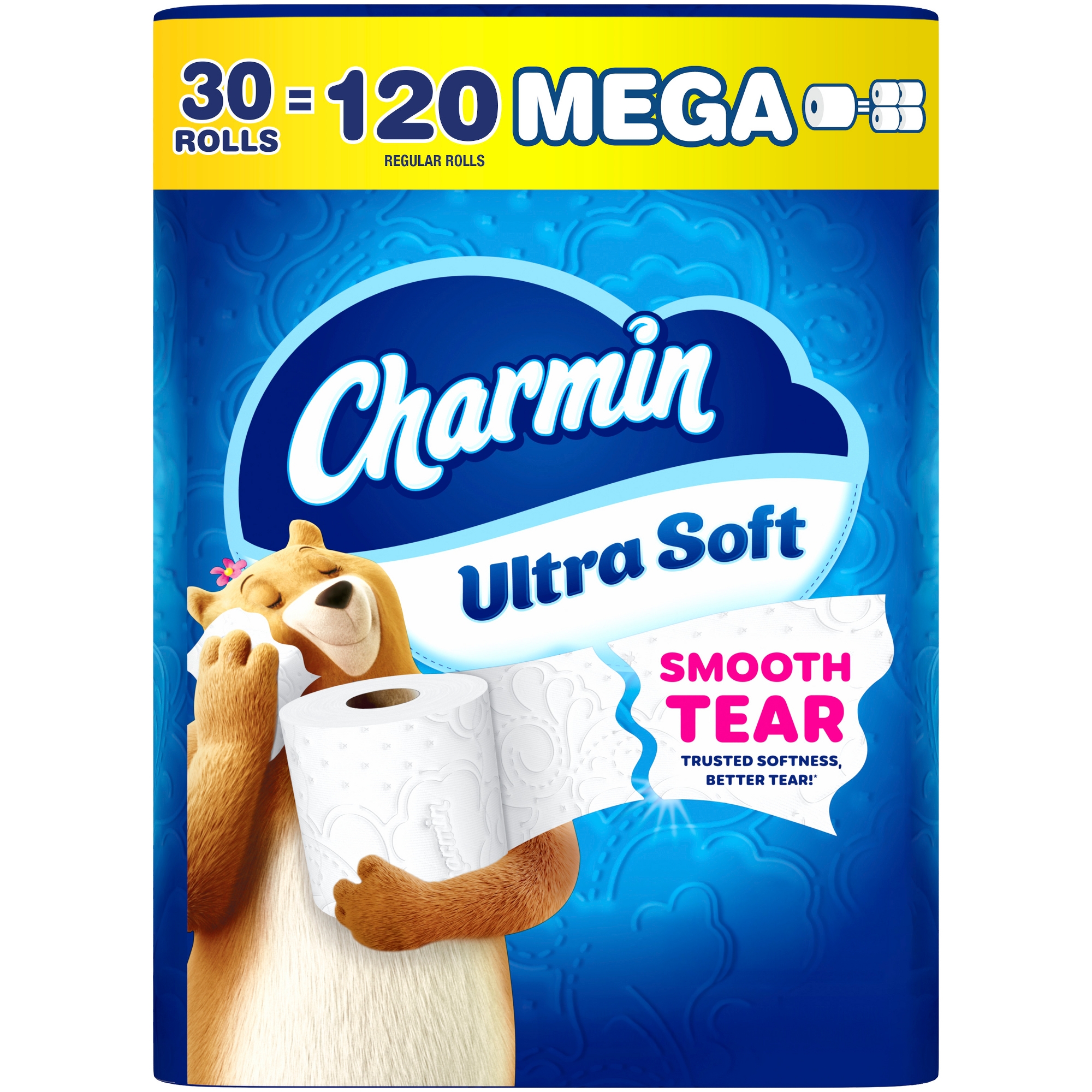 Charmin Ultra Soft Toilet Paper - 30 Mega Rolls: No Fragrance Added, Dye-Free