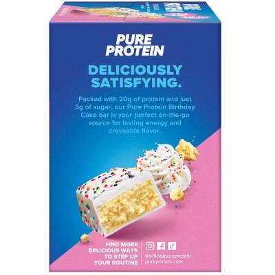 Pure Protein 20g Protein Bar - Birthday Cake - 12ct_1