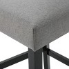 2pcs Fabric and Wooden Counter Heighe Barstools for living room-Christopher Knight Home - 3 of 4
