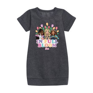 - Barbie - Easter Graphic Short Sleeve Fleece Dress - 1 of 2