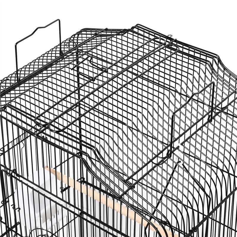 Yaheetech Open Top Metal Bird Cage Large Rolling Parrot Cage With Stand, 6 of 10
