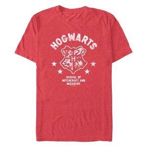 Men's Harry Potter Hogwarts Witchcraft and Wizardry Crest T-Shirt - 1 of 4