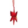 3.5 Inch Mini Poinsettia Facet Ornament Light Filtering Tree Ornaments - 3 of 3