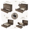 AMERLIFE Murphy Bed, Cabinet Bed Frame with Charging Station and Storage Drawer - 4 of 4