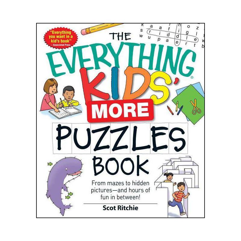 The Everything Kids' More Puzzles Book - (Everything(r) Kids) by  Scot Ritchie (Paperback), 1 of 2