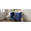 Okak 30" Modern Bathroom Vanity with Top Ceramic Sink, Solid Wood Frame Bathroom Storage Cabinet with Soft Closing Door & 3 Drawers - 2 of 4