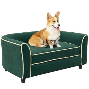UbMelt Dog Bed Elegant Pet Bed for Dogs Comfy Dog Couch with Wood Legs Durable Elevated Dog Sofa Bed Modern and Stylish Dog Sofa - 1 of 4