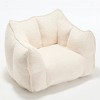 Highly Resilient Foam Sofa Chair Chenille Square Lazy Sofa Handle Armrests Adult Gaming Reading TV Living Room Bedroom Portable Indoor - 3 of 4