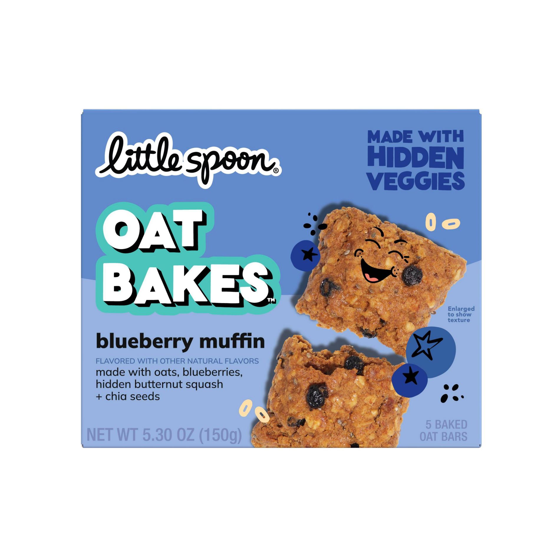 Little Spoon Blueberry Muffin Baked Oat Baked Bar Kids' Snacks - 5.3oz/5ct