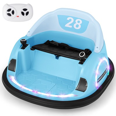 Infans 12V Electric 360° Spin Car Toy Ride on Bumper Car for Toddlers w/ Remote Control