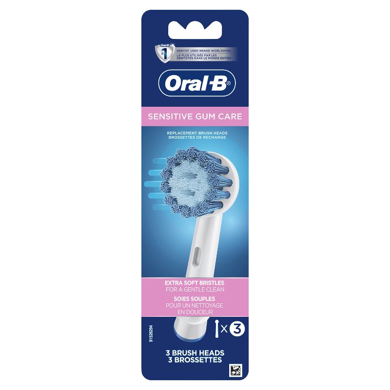 Oral-B Sensitive Replacement Electric Toothbrush Heads, 1 of 9