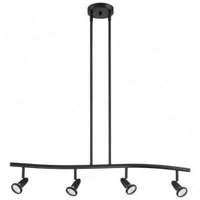 Cobra Black Steel Adjustable Linear LED Spot Light Pendant