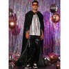 Lars Amadeus Men's Halloween Christmas Cosplay Costumes Velvet Hooded Cape - 2 of 4
