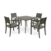Christopher Knight Home Miro Outdoor Slatted Acacia Wood 5 Piece Dining Set - 2 of 4