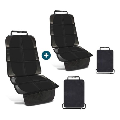 Image of smartpeas Car Seat Protector for Children in Universal Fit -Black