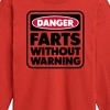 Boys' - Instant Message - Danger Farts Without Warning Long Sleeve Graphic T-Shirt - 2 of 4