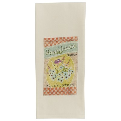 Park Designs Farmhouse Seed Wildflowers Dishtowel Set of 2