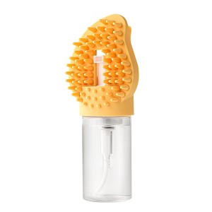 BABYYER Pet Shedding Brush, Pet Bath Brush with Soap Dispenser, Pet Grooming Comb with Ergonomic Handle for Cats and Dogs Remove Loose Hair - 1 of 4