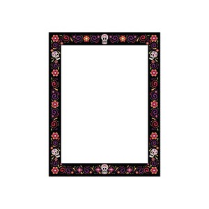 Great Papers Skulls And Flowers Holiday Letterhead Multicolor 50/Pack (2023038) - 1 of 1