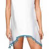Women's Pom Pom Tank Dress - Beach Habitat - 3 of 3