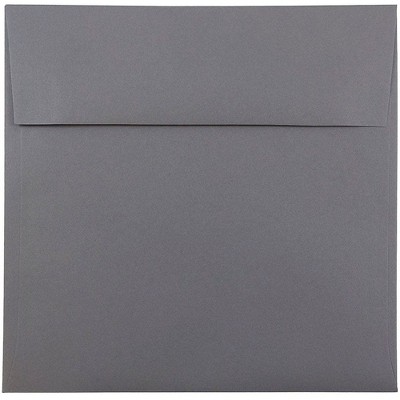 JAM Paper 8.5 x 8.5 Square Invitation Envelopes Dark Grey 36396440I