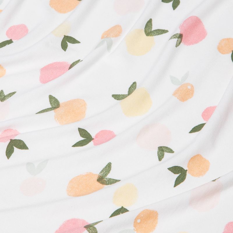 Polyester Rayon Jersey Fitted Crib Sheet - Cloud Island&#8482; Citrus, 5 of 7