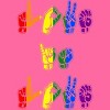Adult Design By Humans Love Is Love Sign Language Pride By ToruSanogawa Racerback Tank Top - 2 of 2