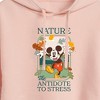 Women's - Disney - Nature The Antidote To Stress Cropped Graphic Hoodie - 2 of 3
