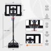 Sevobal Basketball Hoops Portable Basketball Hoop Height Adjustable with Stable Base for Outdoor Patio Backyard Gym, Black, 42.52"*29.13"*120" - 3 of 4