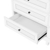Lyngins Wood Rustic 9-Drawer Dresser With X-shaped Side Supports‌,Chest of Drawers with Silver Handles,Storage Furniture for Bedroom,Living Room - 4 of 4