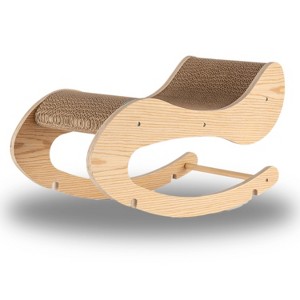 Armarkat Rocking Chair Detachable Swing Chair Cat Activity Center - Natural Wood - 13.5" - 1 of 4