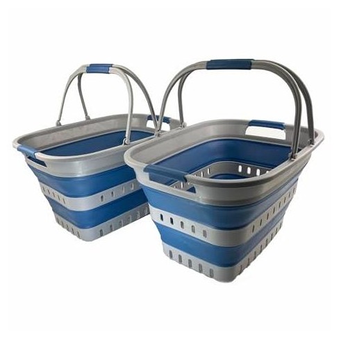 SAMMART 35L (9.25 Gallons) Collapsible Laundry Basket with Handles - image 1 of 4