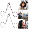 Unique Bargains 1 Set Nail Cutter Set Professional Nail Clipper Kit for Travel or Home Silver Tone and Pink Stainless Steel - 2 of 4