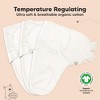 KeaBabies 3pk Organic Swaddle Sleep Sacks Baby, Premies Newborn Swaddles Wrap 0-3 Months, Soft Wearable Swaddle Blanket - 4 of 4
