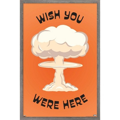 Trends International Well This Is Awkward - Wish You Were Here Framed Wall Poster Prints