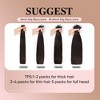 Jessie's Wig 16-26 Inch Tape In Hair Extensions For Women Thin Hair Straight #12 20 Pcs/Pack - 4 of 4