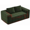 QingMoon Memory Foam Loveseat Sofa, Deep Seat Boneless Couch, Corduroy 2-Seater Sofa with Pillows and Wide Armrests for Living Room - 4 of 4
