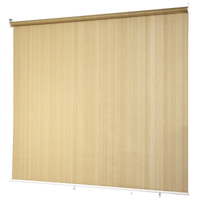 Costway Roller Shade Light Filtering 95 Percentage Rays Protection Window Shade Blind 6Ft x 6Ft BeigeCoffee