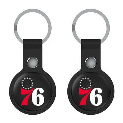 Keyscaper NBA Eastern Conference Teams Insignia Black Airtag Holder 2-Pack