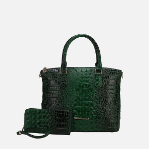 MKF Collection Liora Women's Croc Embossed Tote & Wallet Set Functional by Mia K - 1 of 4