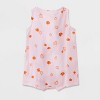 Baby Halloween Gauze Pumpkin Romper - Cat & Jack™ Pink - 2 of 4
