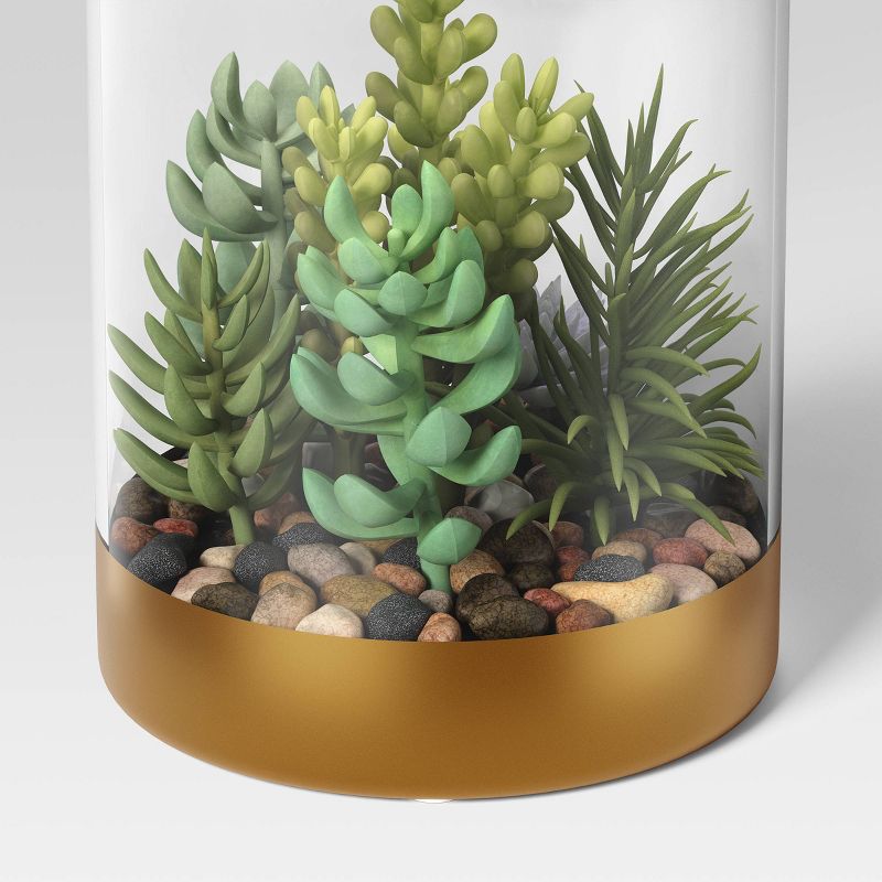 Artificial Round Terrarium with Succulents - Threshold&#8482;, 5 of 6