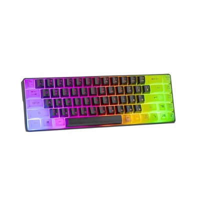 Evo Bytes 68-Key Rainbow Light Backlit Gaming Keyboard