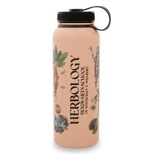 Silver Buffalo Harry Potter Herbology Floral Stainless Steel Water Bottle | Holds 42 Ounces - 1 of 4