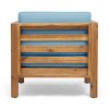 Modern Patio Arm Chair,High-quality Patio Chair With Acacia Wood Frame,Patio Chairs With Cushions -Maison Boucle - 4 of 4