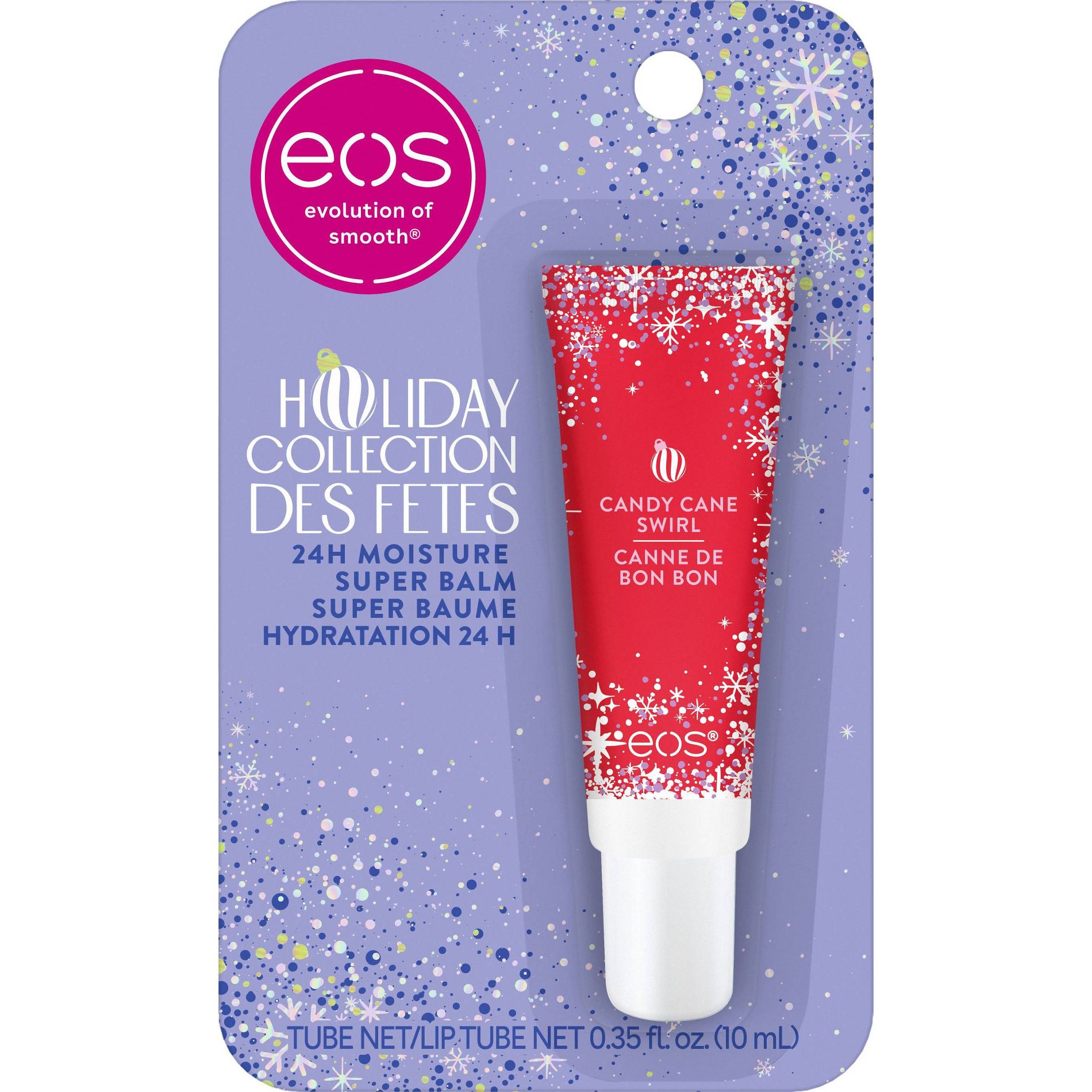 eos Holiday Super Balm - Candy Cane Swirl - 0.35 fl oz