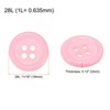 Unique Bargains Sewing Resin Round Flat 4-Hole Replacement Craft Buttons 20 Pcs - 2 of 4
