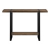 FONTOI Accent Table with Thick, Wide Tabletop and Smaller Lower Shelf, Console Table for Living Room, Bedroom, Entryway, Brown, 12"*32"*47.25" - 4 of 4